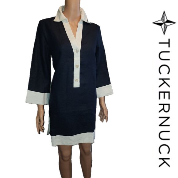 Tuckernuck Dresses & Skirts - Tuckernuck Navy Collier Dress NWT Med